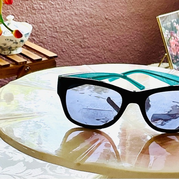 KATE SPADE  York  Black and Teal Sunglasses - Picture 4 of 6